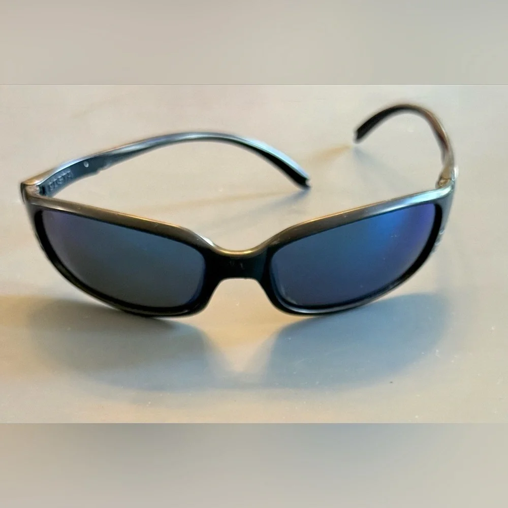 Costa Del Mar Brine II Sunglasses Black with Blue Polarized Lenses 59 18 130
